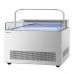 Turbo Air TOS-50NN-D-S 50 Stainless Steel Open Display Sandwich & Cheese Merchandiser with Top Shelf - 2.35 Cu. Ft.