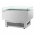 Turbo Air TOS-50PN-S 50 Stainless Steel 4-Sided Open Display Sandwich & Cheese Merchandiser - 2.5 Cu. Ft.