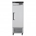 Turbo Air TSF-23SD-N 27 Stainless Steel One Solid Swing Door Super Deluxe Reach-in Freezer, Bottom Mount - 19.3 Cu. Ft.