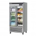 Turbo Air TSR-35GSD-N Super Deluxe Series 40 Reach-In Two-Section Glass Door Refrigerator - 29 Cu. Ft.