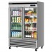 Turbo Air TSR-49GSD-N Super Deluxe Series 54 Reach-In Two-Section Glass Door Refrigerator - 44 Cu. Ft.