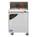 Turbo Air TST-28SD-N 28 Super Deluxe Series Solid Door Sandwich/Salad Refrigerated Prep Table - (8) x 1/6 Pan