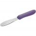 Winco TWP-31P 3.63 x 1.25 Allergen Free Purple Handle Stainless Steel Sandwich Spreader