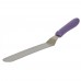 Winco TWPO-9P  8-1/2 Allergen Free Purple Handle Stainless Steel Offset Spatula