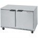 Beverage Air UCRF48AHC-1-SA-A 48 Undercounter Dual-Temp Refrigerator/Freezer w/ 2 Doors and 29 Base - 15 Cu. Ft.