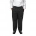 Winco UNF-2KS Small Black Poly-Cotton Blend Relaxed Fit Chef Pants