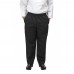 Winco UNF-2KXL X-Large Black Poly-Cotton Blend Relaxed Fit Chef Pants