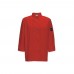 Winco UNF-6RS Mens Red Long Sleeved Tapered Fit Chef Jacket, Size S