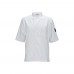 Winco UNF-9WM White Short Sleeved Chefs Shirt with Tapered Fit, Size M