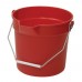 Winco UPP-10R 10 Quart Red Polyethylene Utility Pail