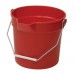 Winco UPP-14R 14 Quart Red Polyethylene Utility Pail