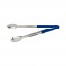 Winco UT-16HP-B  16 Stainless  Steel Utility Tongs, Blue Handle