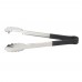 Winco UTPH-16K 16 Stainless Steel Utility Tongs with Black Polypropylene Handle