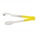 Winco UTPH-16Y 16 Stainless Steel Utility Tongs with Yellow Polypropylene Handle