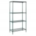 Winco VEXS-1836 18 x 36 x 72 Epoxy Coated Wire Shelving Set