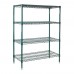 Winco VEXS-2448 24 x 48 x 72 Epoxy Coated Wire Shelving Set