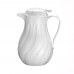 Winco VSW-42W 42 oz. White Plastic Swirl Coffee Server