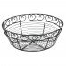 Winco WBKG-10R Round Wire Bread/Fruit Basket, 10 x 3