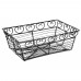 Winco WBKG-9 Rectangular Wire Bread/Fruit Basket, 9 x 5-7/8 x 3