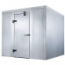 Wowcooler 10' x 12' Indoor Walk-in Refrigerator Cooler Box, Stainless Steel, No Floor