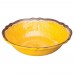 Winco WDM001-606 Luzia 7-1/2 Yellow Round Melamine Hammered Soup/Cereal Bowl