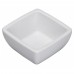 Winco WDM009-201 Linza 2 oz. White Square Melamine Sauce Dish