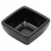 Winco WDM009-301 Linza 2-1/2 Black Square Melamine Sauce Dish