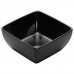 Winco WDM009-304 Linza 7-1/2 Black Square Melamine Sauce Dish