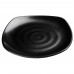 Winco WDM013-301 Ardesia Rika Black Melamine Square Plate, 8-3/4