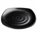 Winco WDM013-303 Ardesia Rika Black Melamine Square Plate, 10-3/4