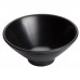 Winco WDM014-301 Togashi 5-3/8 Black Round Melamine Soup/Cereal Bowl