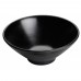 Winco WDM014-302 Togashi 6-7/8 Black Round Melamine Soup/Cereal Bowl