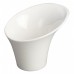 Winco WDP003-204 Rimini 5 x 3-3/4 Creamy White Round Angled Porcelain Snack Bowl