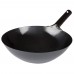 Winco WOK-36 16 Carbon Steel Japanese Style Wok with Welded Handle