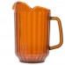 Winco WPCT-60A 60 oz. Amber Polycarbonate 3-Spout Pitcher