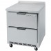 Beverage Air WTRD27AHC-2 27 Worktop Refrigerator with 2 Drawers - 6 Cu. Ft.