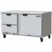 Beverage Air WTRD60AHC-2-FLT 60 Flat Worktop Refrigeratorwith 1 Door & 2 Drawers - 15 Cu. Ft.