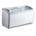 Wowcooler XS360 50" Curved Glass Ice Cream Freezer with LED Lighting | 13 Cu. Ft.