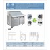 Eqchen KSR-48BM, Commercial  48 18 Pan Salad Sandwich Food Prep Table Refrigerator Mega Top