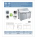 Eqchen KSR-60B, Commercial 60 16 Pan Salad Sandwich Food Prep Table Refrigerator