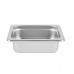 Sixth Size 2-1/2 inch Deep 24 Gauge Stainless Steel Anti Jam Pans