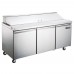 Spartan SST-72 Sandwich/Salad Prep Unit Three-section 18.0 Cu. Ft.