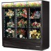 True GDM-69FC-HC-LD, 78 3 Slide Glass Door Floral Case Refrigerated Merchandiser