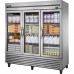 True TS-72G-HC~FGD01, 78 3 Glass Door Reach-In Refrigerator, TS Series