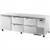 True TUC-93D-4-HC~SPEC3, 93 1 Solid Door, 4 Drawer Deep Undercounter Refrigerator, Spec Series