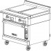 Vulcan V2P36B Natural Gas V Series 36 Wide Cabinet Base Dual 1/2 Thick Steel Plancha Heavy-Duty Stainless Steel Range On 6 Legs, 35,000 BTU