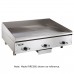 Vulcan RRE48E 48 Electric Countertop Griddle with Rapid Recovery Plate and Snap-Action Thermostatic Controls - 21.6 kW, 208v/60/1ph