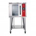 Vulcan ECO2D 208 Volt 3 Phase Single Deck Half Size Electric Convection Oven with Solid State Controls