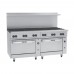 Vulcan 72SC-12BN Endurance 12-Burner 72 Natural Gas Range with Standard and Convection Ovens - 430,000 BTU