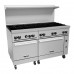 Vulcan 60SS-10BN Endurance 10-Burner 60 Natural Gas Range with Two Standard Ovens - 358,000 BTU